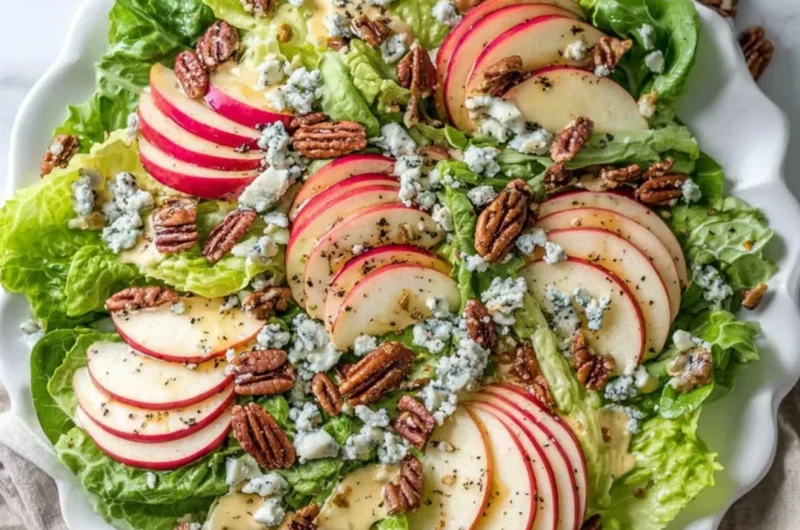 Apple Pecan Salad featuring fresh apples, pecans, and blue cheese