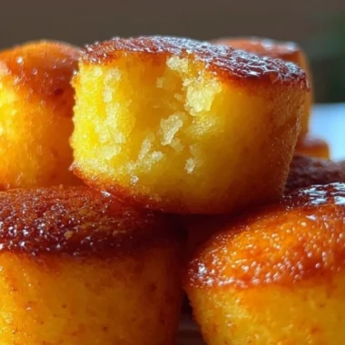 Delicious homemade Cornbread Poppers served with dipping sauce