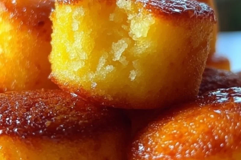 Delicious homemade Cornbread Poppers served with dipping sauce