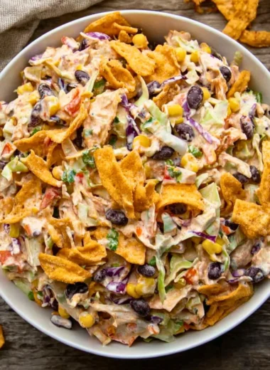 A delicious plate of Cowboy Cabbage with vibrant vegetables and seasonings