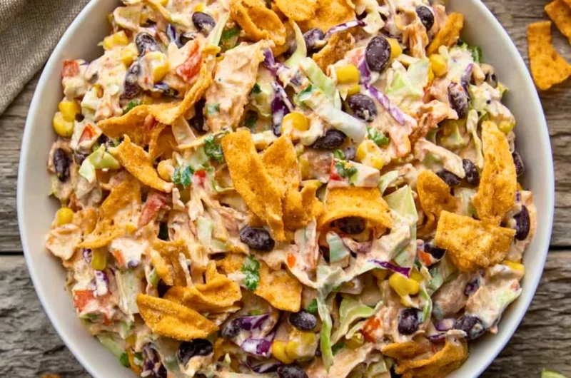 A delicious plate of Cowboy Cabbage with vibrant vegetables and seasonings