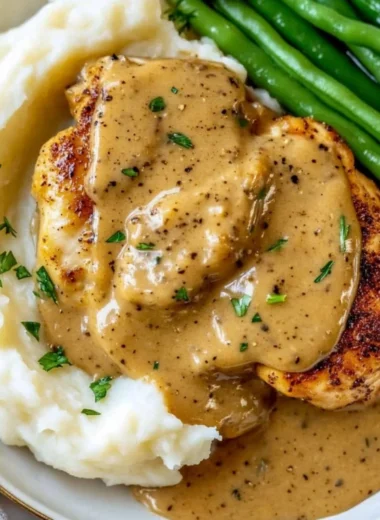 Delicious Garlic Chicken served with herbs and spices.