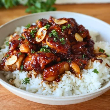 Delicious honey butter chicken served with sides