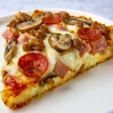 Delicious crust pizza served at Where's The Crust Pizza restaurant.