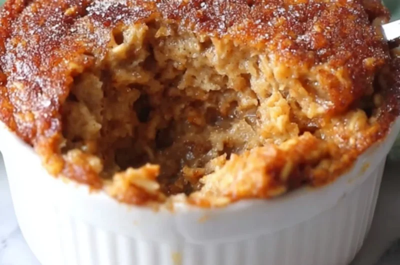 Freshly baked oatmeal muffins on a wooden table with oats and berries