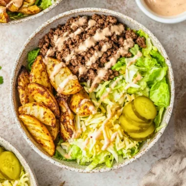 Delicious burger bowls served with fresh ingredients and bold flavors.