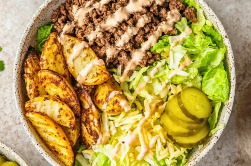 Delicious burger bowls served with fresh ingredients and bold flavors.
