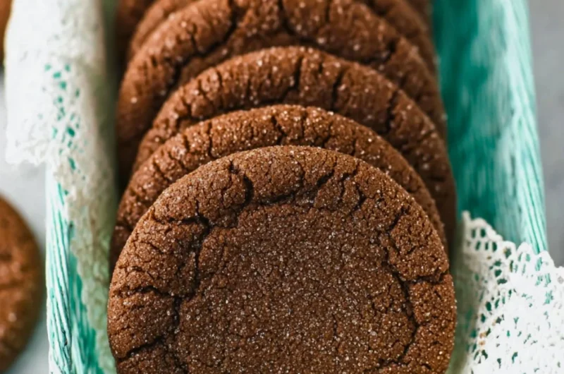 Delicious homemade chocolate sugar cookies on a plate