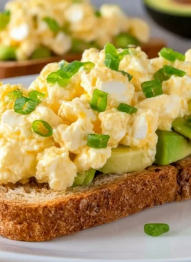 Egg salad made with cottage cheese instead of mayo