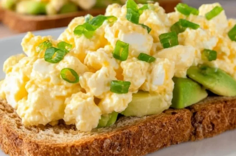 Egg salad made with cottage cheese instead of mayo