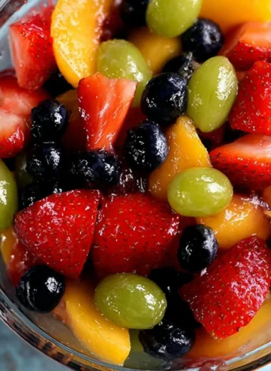 Delicious fruit salad with a secret ingredient for extra flavor
