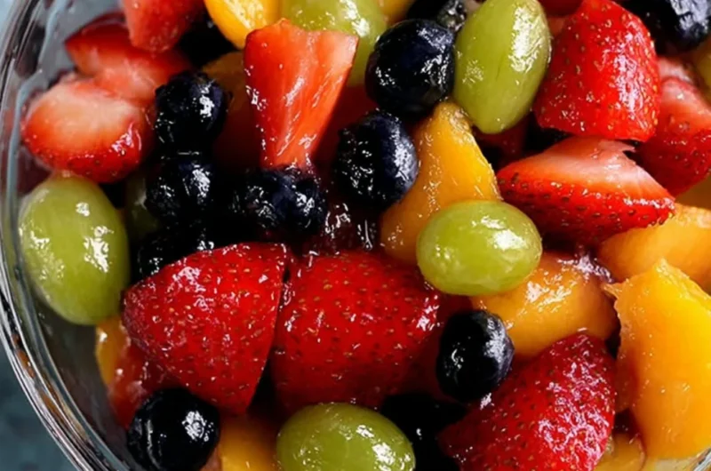 Delicious fruit salad with a secret ingredient for extra flavor