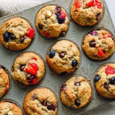 Delicious homemade yogurt muffins baked to perfection