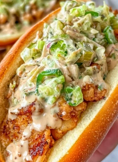 Alabama BBQ chicken chopped sandwich with flavorful sauce and toppings.