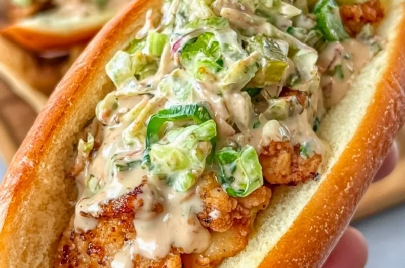 Alabama BBQ chicken chopped sandwich with flavorful sauce and toppings.