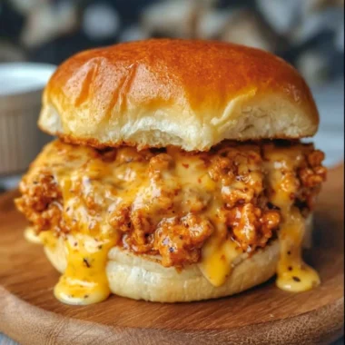 Cajun Chicken Sloppy Joes served on a plate with fresh toppings and sides.