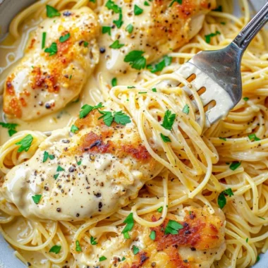 Crock Pot Angel Chicken dish with creamy sauce and herbs