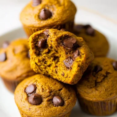 Delicious pumpkin protein muffins baked fresh for a healthy snack