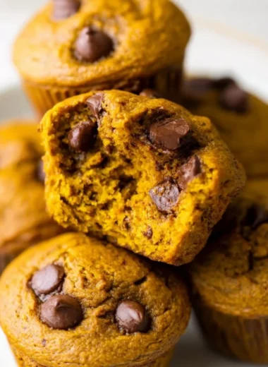 Delicious pumpkin protein muffins baked fresh for a healthy snack