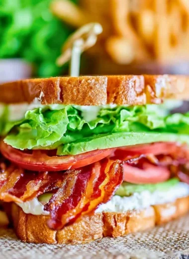 Delicious BLT sandwich with crispy bacon, lettuce, and tomatoes on toast
