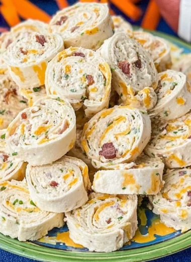 Bacon Ranch Pinwheels: Easy appetizer recipe with creamy ranch and crispy bacon.