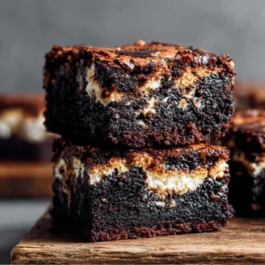 Delicious marshmallow brownies topped with fluffy marshmallows and rich chocolate