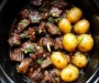 Slow Cooker Garlic Butter Beef Bites with Potatoes